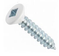 6A X 1 SQ OVAL SMS #2 REC PT.#02 WHITE  ZN